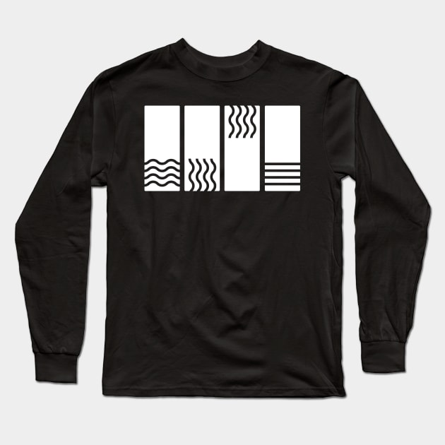 Minimal Four Elements Long Sleeve T-Shirt by MeatMan